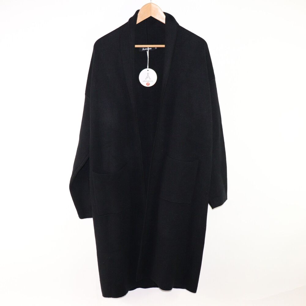 NWT Anrabess open-front long cardigan sweater with shawl neck XL